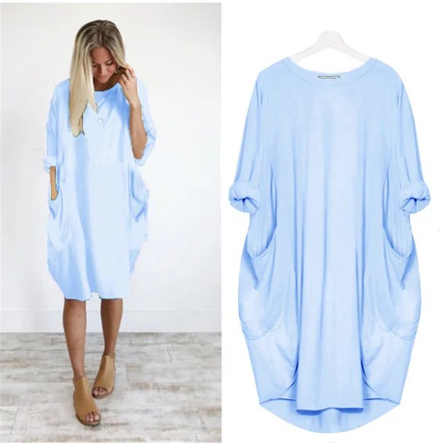 Amanda - Comfortable Tummy Covering Dress