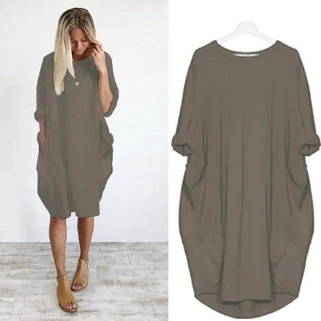 Amanda - Comfortable Tummy Covering Dress