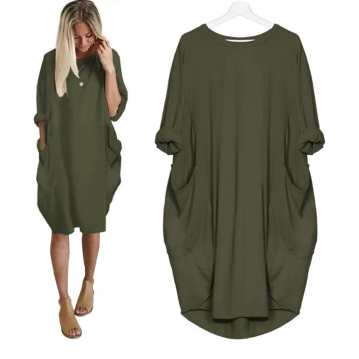 Amanda - Comfortable Tummy Covering Dress
