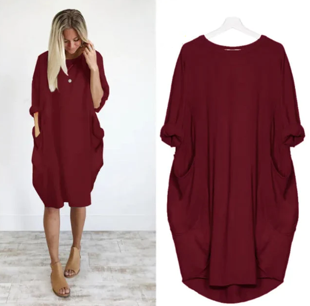 Amanda - Comfortable Tummy Covering Dress
